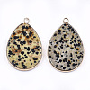 Natural Dalmatian Jasper Pendants G-T112-22C-2