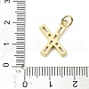 Brass Micro Pave Cubic Zirconia Pendants KK-V014-01G-24-3
