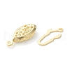 Brass Filigree Box Clasps KK-L205-07G-3