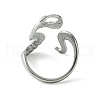 304 Stainless Steel Open Cuff Ring RJEW-L110-014P-3