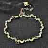 304 Stainless Steel Link Bracelets for Women BJEW-P354-06G-1
