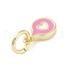 Rack Plating Brass Enamel Charms KK-M293-40G-03-2