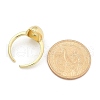 Rack Plating Brass Open Cuff Finger Rings for Women RJEW-M028-86G-5
