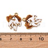 304 Stainless Steel Enamel Pendants STAS-Q363-13A-G-3