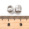 925 Sterling Silver Micro Pave Clear Cubic Zirconia Beads STER-F061-01A-P-2