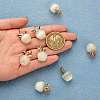 10Pcs Apple Gemstone Charm Pendant Crystal Quartz Healing Natural Stone Pendants Opal Buckle for Jewelry Necklace Earring Making Crafts JX526H-3