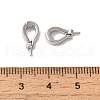 Brass Micro Pave Clear Cubic Zirconia Pendant Bails KK-H483-13P-3