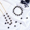 ARRICRAFT Natural Obsidian Beads Strands G-AR0001-89-4