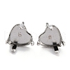 Non-Tarnish 304 Stainless Steel Stud Earring Settings STAS-B004-08P-C-1
