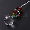 Crystal Teardrop Beaded Wall Hanging Decoration Pendant Decoration HJEW-G019-01B-4