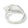 Wings Alloy Open Cuff Rings RJEW-K275-06AS-3