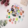 12Pcs 4 Colors Milk Tea Cup Silicone Beads JX705A-7