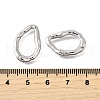 Brass Irregularity Spring Gate Rings KK-U072-43B-P-3