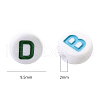 Opaque White Acrylic Beads SACR-YW0001-23C-2