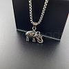 Stylish Stainless Steel Elephant Punk Street Hip-hop Pendant Necklaces VR2361-2