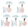 Fashewelry Natural/Synthetic Gemstone Pendants G-FW0001-01-8