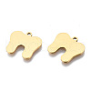 Ion Plating(IP) 201 Stainless Steel Pendants STAS-T044-244G-2
