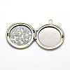 Brass Locket Pendants X-KK-F717-41AB-NR-3