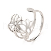 304 Stainless Steel Open Cuff Rings RJEW-Q808-03C-P-1