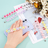   5Pcs 5 Colors Plastic Star Beaded Chain for DIY Keychains MOBA-PH0001-08-5