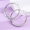 304 Stainless Steel Hoop Earrings EJEW-Z093-01P-01-2