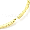 Rectangle Brass Micro Pave Clear Cubic Zirconia Hinged Bangles for Women BJEW-Z062-05B-3