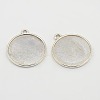 Alloy Pendant Cabochon Settings LF1653Y-1