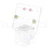 Acrylic Earring Display Stands Cube EDIS-WH0032-16B-8