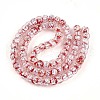 Luminous Handmade Silver Foil Glass Beads Strands FOIL-N029-02B-03-3
