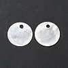 Natural Capiz Shell Charms X-BSHE-G029-15-4