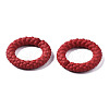 Spray Painted CCB Plastic Linking Rings CCB-Q091-010E-3