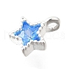 925 Sterling Silver Cubic Zirconia Charms STER-Q005-01B-C-2