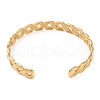 304 Stainless Steel Hollow Rhombus Cuff Bangles BJEW-F457-15G-2
