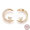 925 Sterling Silver Micro Pave Cubic Zirconia Pendants STER-T004-35G-4