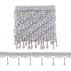 Curtain Acrylic Beaded Fringe Trim OCOR-WH0070-137A-1