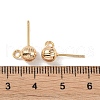 Brass Stud Earring Findings KK-R164-04A-G-3
