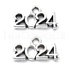 Tibetan Style Alloy Pendant TIBE-H142-21AS-01-1