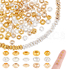 AHADERMAKER 120Pcs 15 Styles Zinc Alloy Spacer Beads FIND-GA0004-65-1