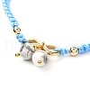 Adjustable Natural Gemstone Braided Bracelets BJEW-JB07026-6