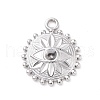 Tarnish Resistant 304 Stainless Steel Pendant Rhinestone Settings STAS-G287-16P-1