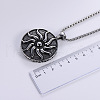 Vintage Punk Hip-hop Titanium Steel Sun God Pendant Necklaces for Men DQ1886-3