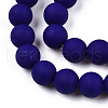 Opaque Glass Beads Strands X-GLAA-T032-P8mm-MD03-2
