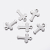 Tarnish Resistant 304 Stainless Steel Tiny Cross Charms STAS-F159-39P-1
