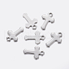 304 Stainless Steel Tiny Cross Charms STAS-F159-39P-1