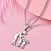 The Family Stainless Steel Pendant Necklaces FS-WG141A3-05-1