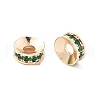 Brass Micro Pave Cubic Zirconia Spacer Beads KK-R216-13KCG-01-2