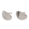 Non-Tarnish 304 Stainless Steel Stud Earring Findings X-STAS-R123-11P-1