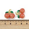 Brass Enamel Pendants KK-H072-18G-16-3