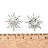 304 Stainless Steel Stud Earrings EJEW-D319-11P-5
