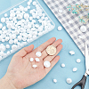   300Pcs 5 Style 1-Hole Resin Shank Buttons BUTT-PH0001-17-6